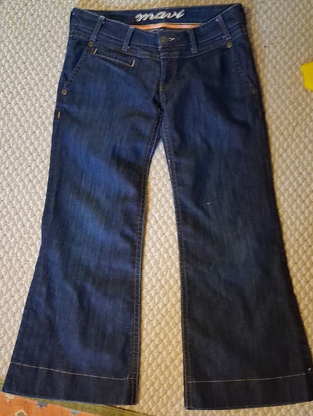 Mavi Dark Blue Wide Leg Jeans Low Waist 29 32